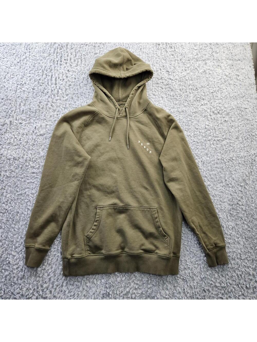 ARBOR Hoodie Sweatshirt Men Large Green 2 Sided Graphic
